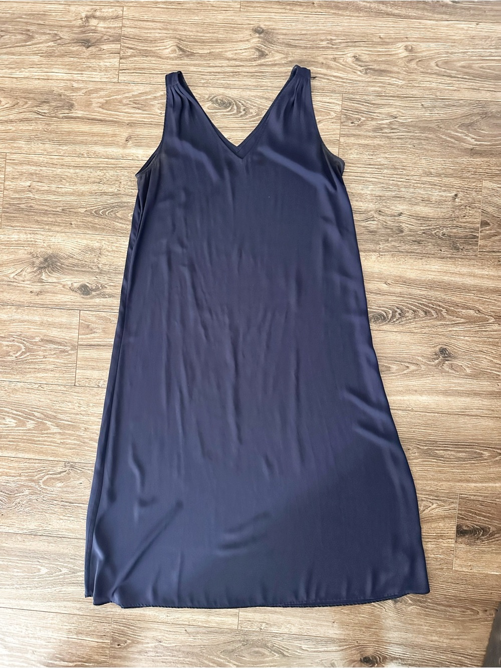 J. Crew Navy V-Neck Maxi Slip Dress